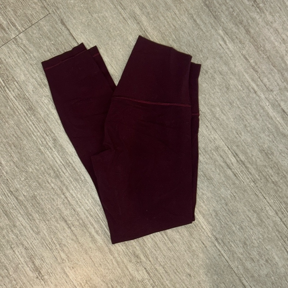Maroon Lululemon Align Leggings